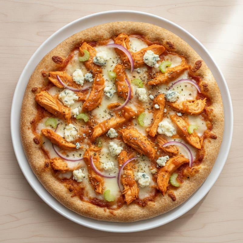 Buffalo Chicken Pizza with Blue Cheese