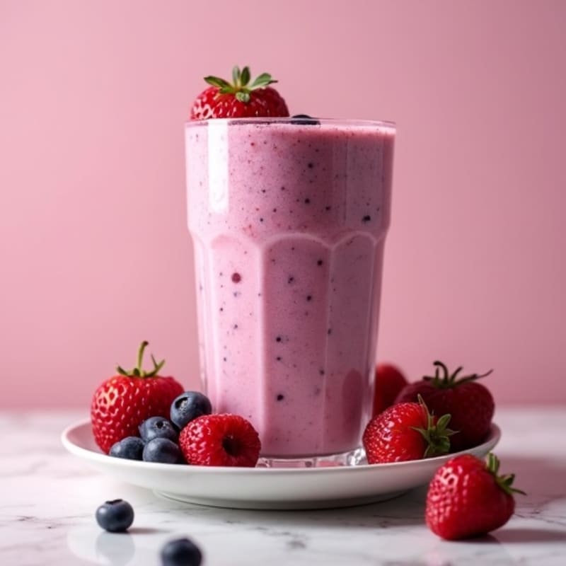 Creamy Mixed Berry Protein Smoothie