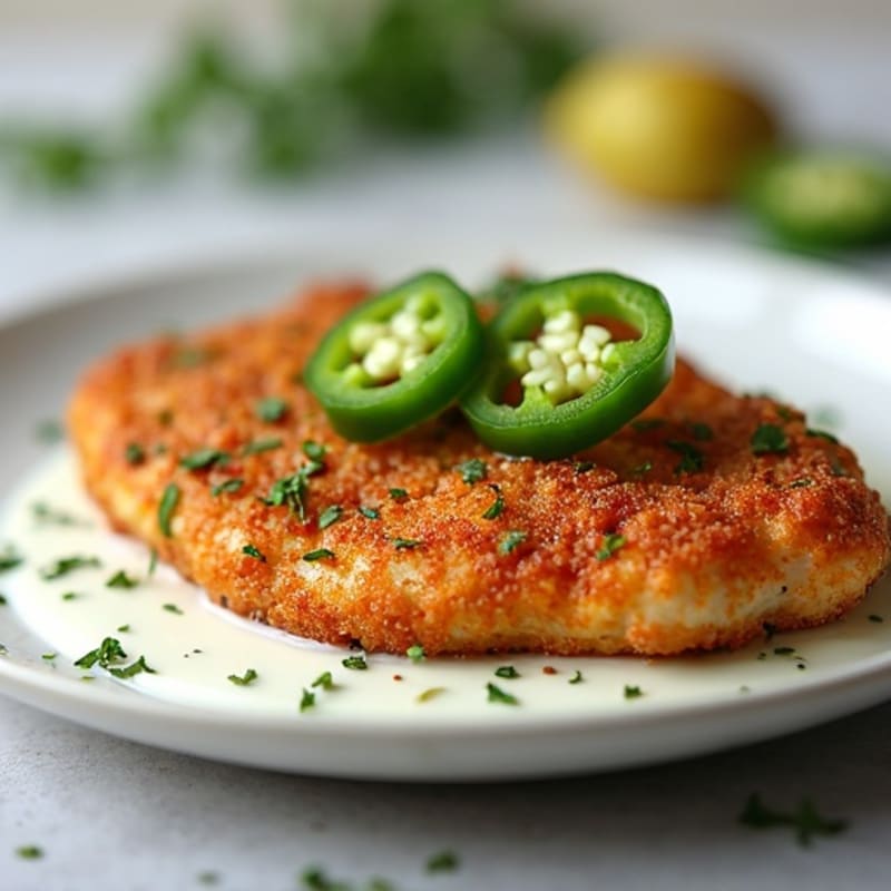 Crispy Spicy Jalapeño Chicken with Creamy Sauce