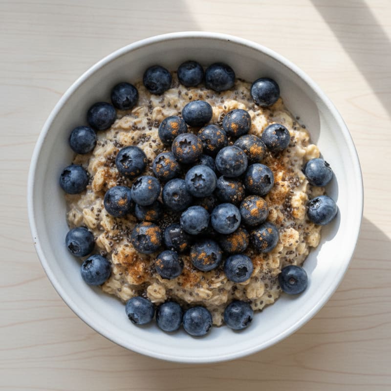 Blueberry Chia Overnight Oats