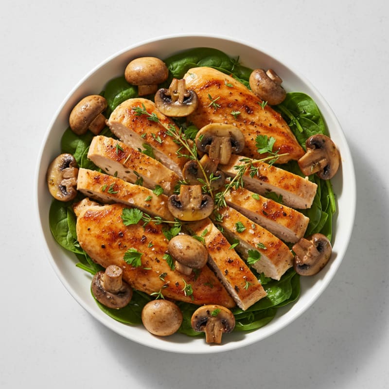 Garlic Butter Roasted Mushrooms with Herbs