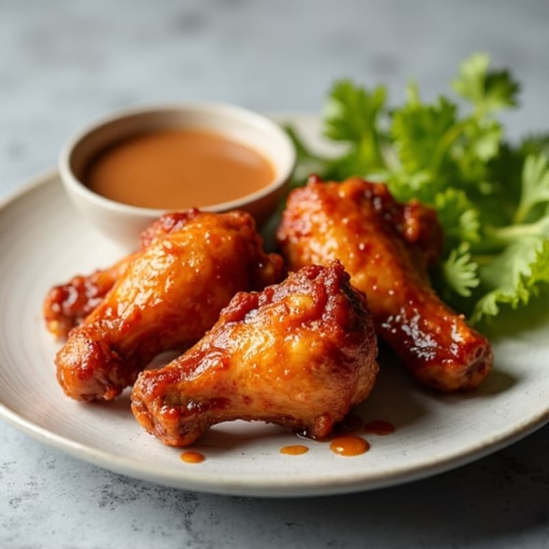 Crispy Honey Glazed Chicken Wings