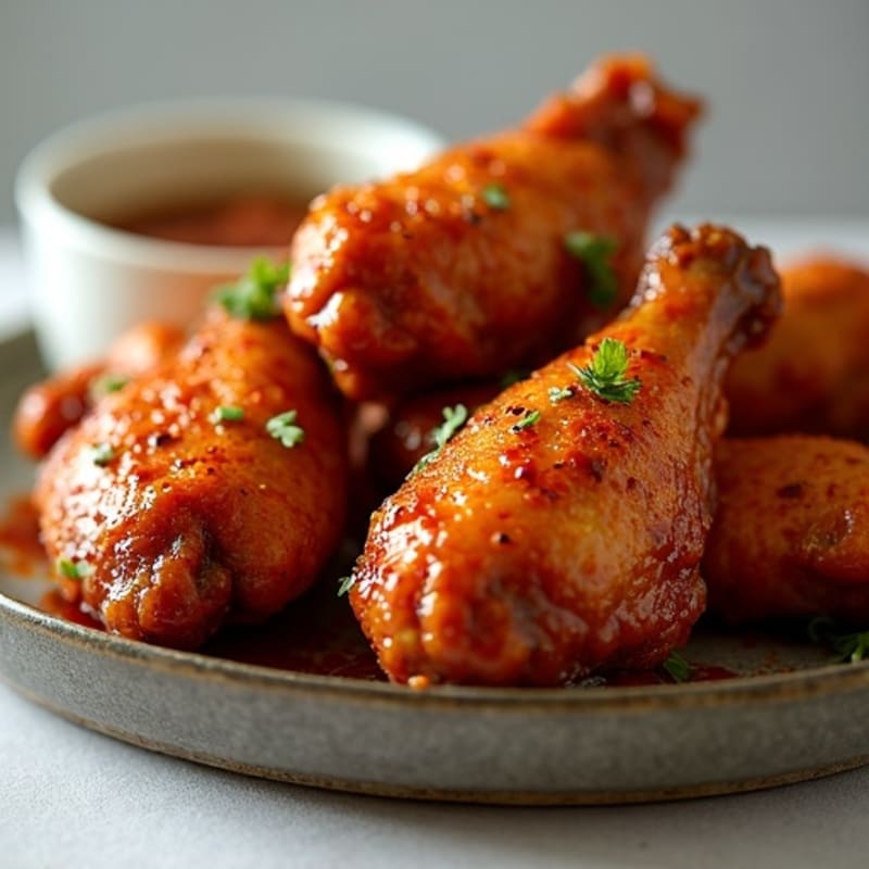 Crispy Baked Spicy BBQ Chicken Wings