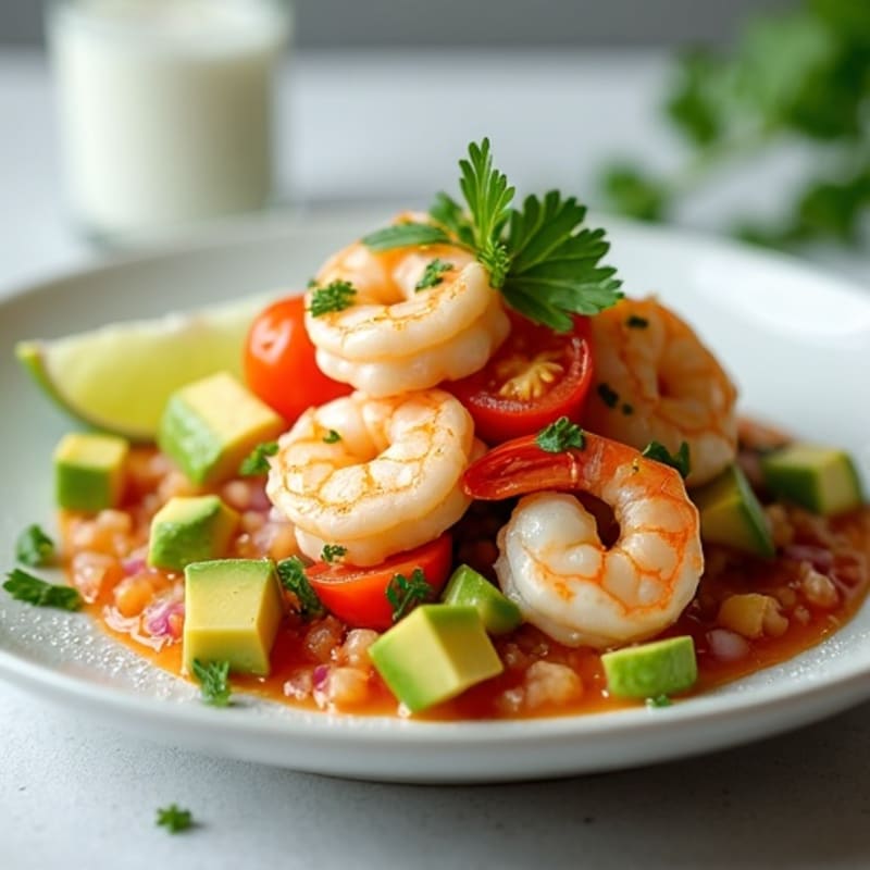 Citrus-Marinated Shrimp and Avocado Ceviche