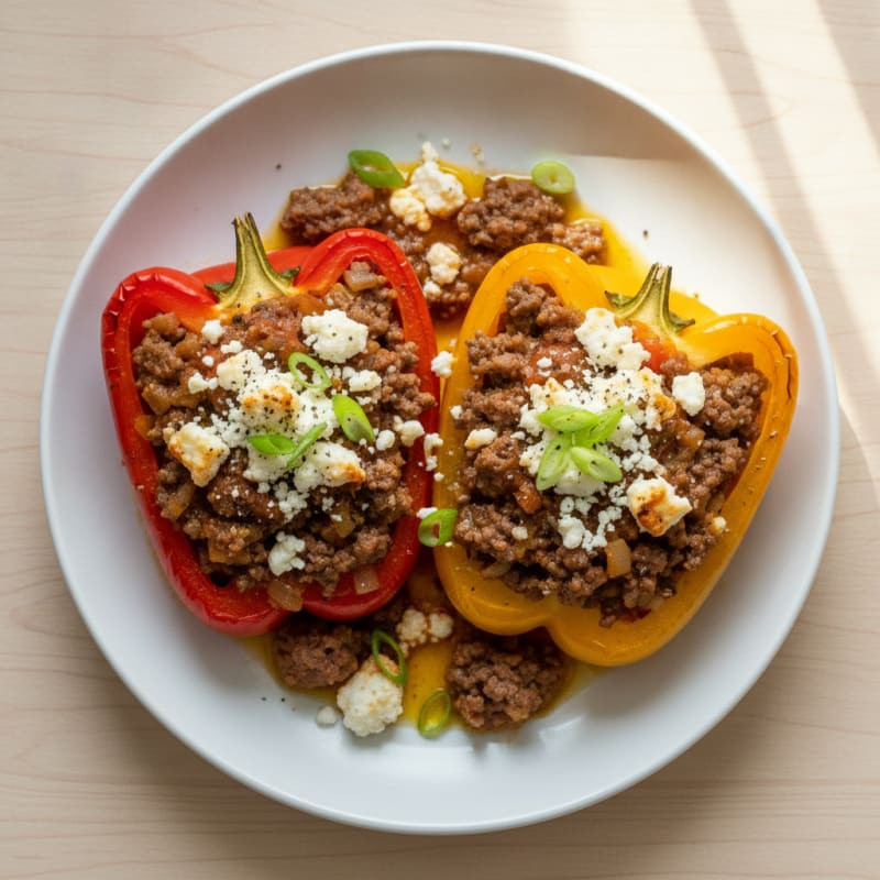 Ground Beef Stuffed Bell Peppers