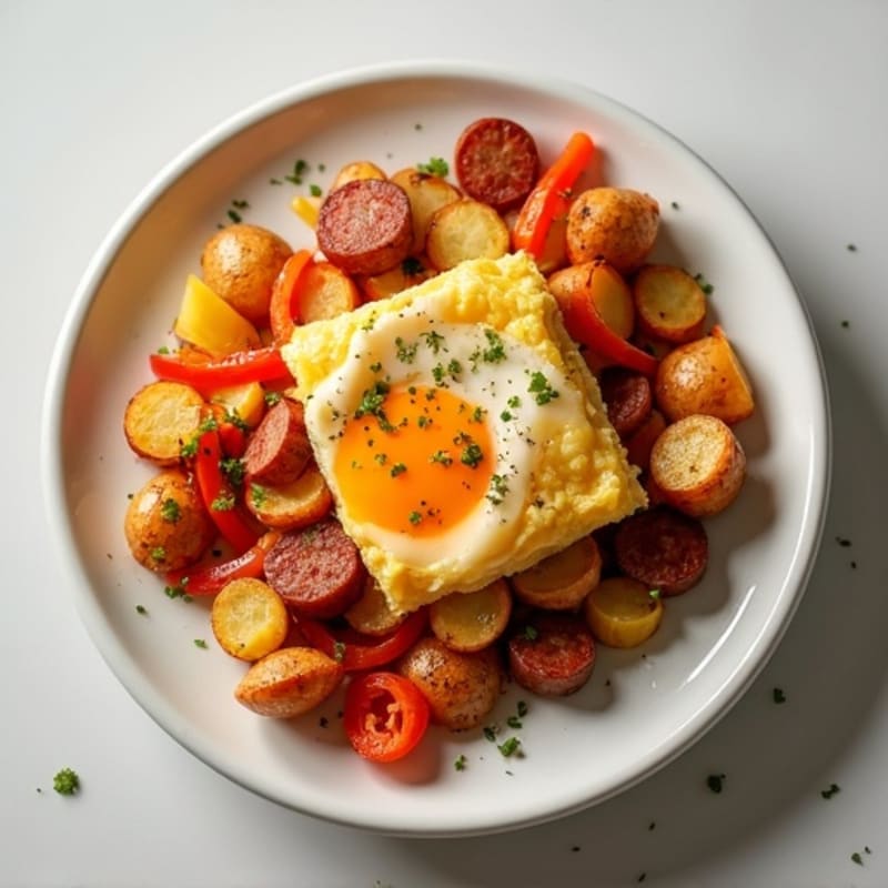 Hearty Sausage and Roasted Potato Casserole