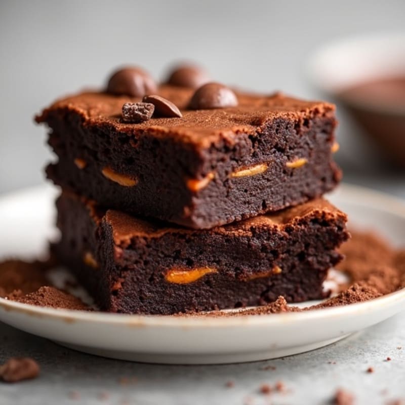 Flourless Dark Chocolate Sweet Potato Brownies