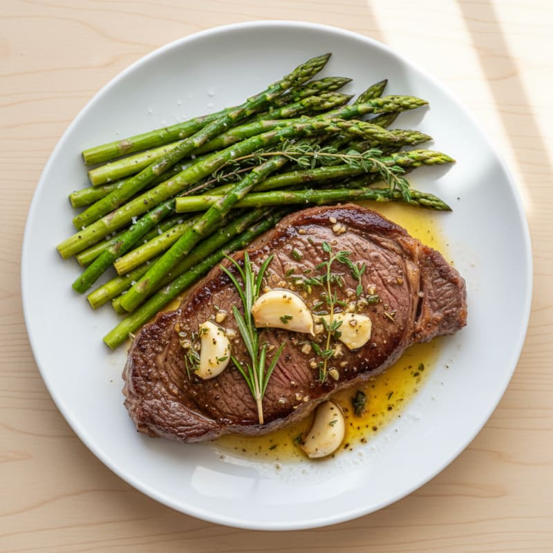 Garlic Herb Butter Pan-Seared Steak