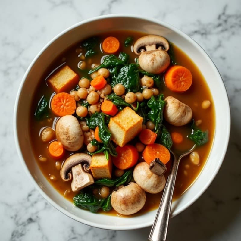 Hearty Plant-Based Mushroom and Vegetable Stew