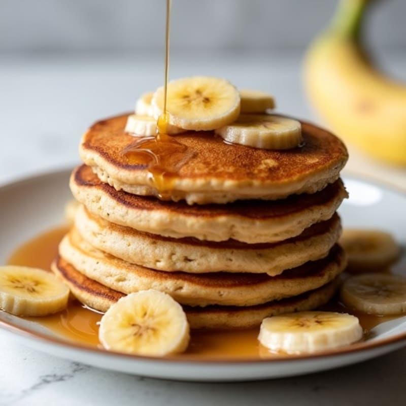 Protein-Packed Caramelized Banana Oat Pancakes