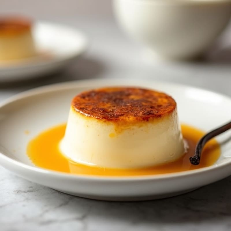 Protein-Rich Vanilla Bean Custard with Caramelized Top
