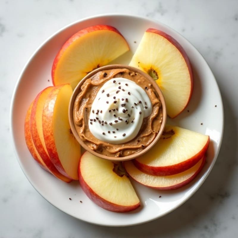 Crisp Apple Slices with Creamy Almond Butter