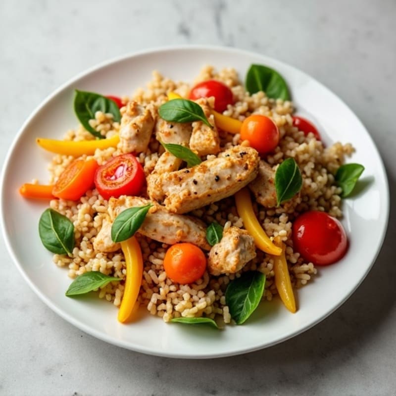 Chicken and Veggie Brown Rice Stir-Fry
