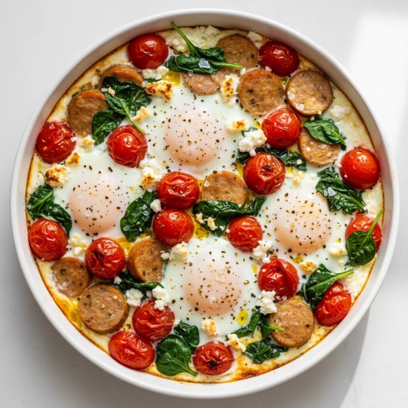 Baked Eggs with Roasted Tomatoes