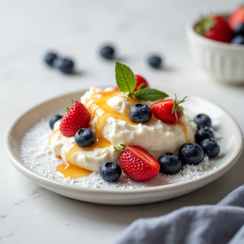 Low-Fat Cottage Cheese with Fresh Berries
