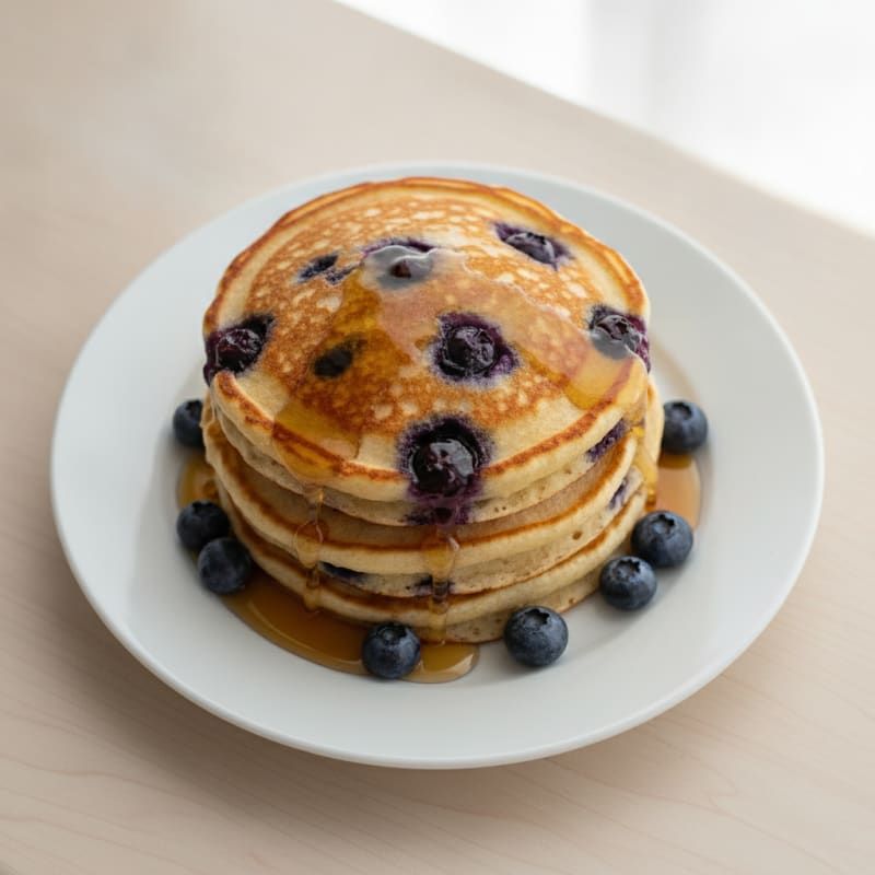 High-Protein Blueberry Ricotta Pancakes