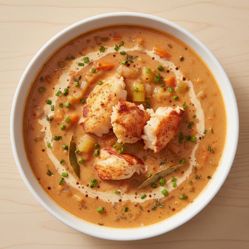 Creamy Lobster Bisque with Sherry
