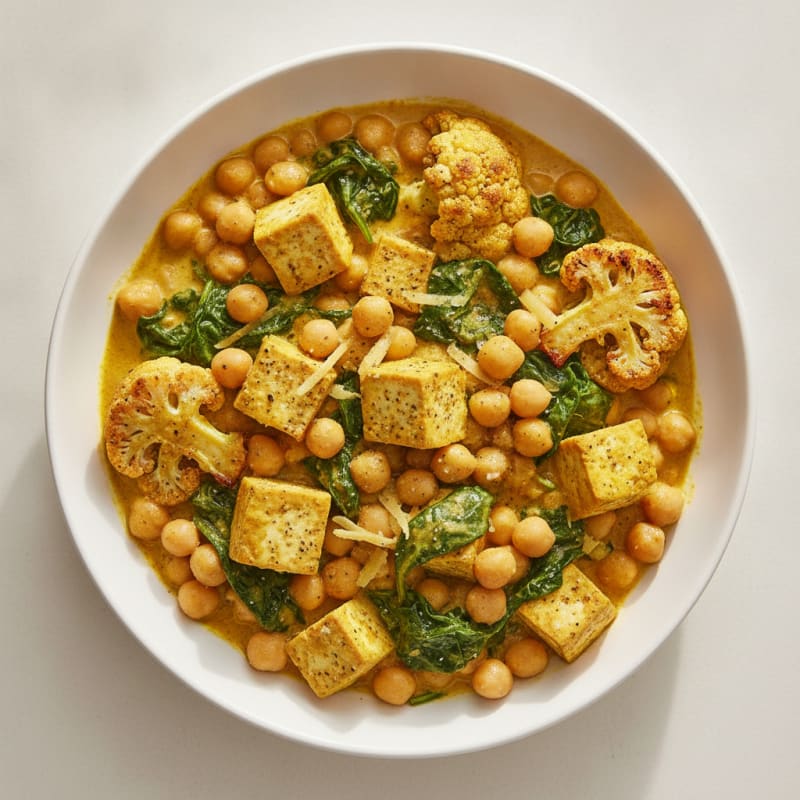 Roasted Vegetable and Chickpea Curry