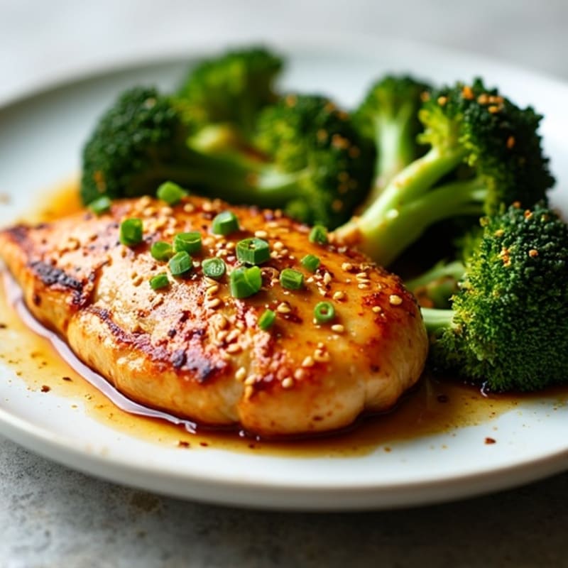 Sheet Pan Sesame-Ginger Chicken with Roasted Broccoli