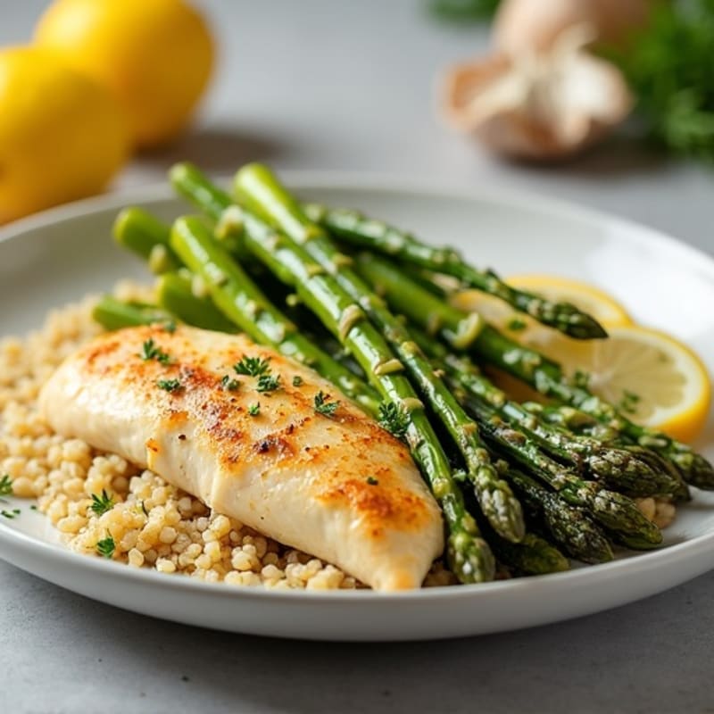 Sheet Pan Lemon Garlic Chicken and Asparagus