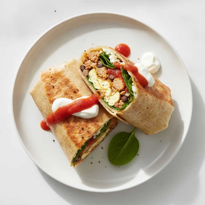 Loaded Huevos Rancheros Breakfast Burrito