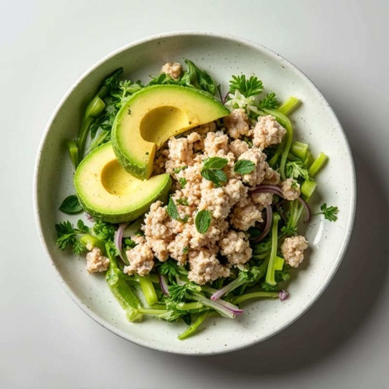 Flaky Tuna Salad with Fresh Herbs and Creamy Avocado