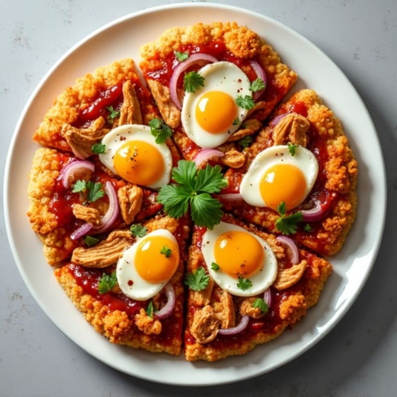 BBQ Pulled Chicken Cauliflower Crust Pizza