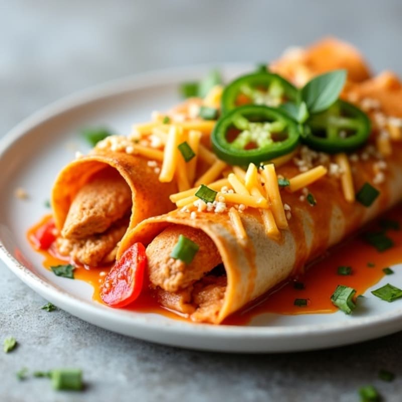 Spicy Baked Chicken Enchiladas