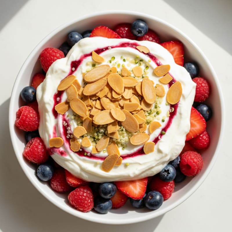 Creamy Greek Yogurt Protein Parfait with Mixed Berries
