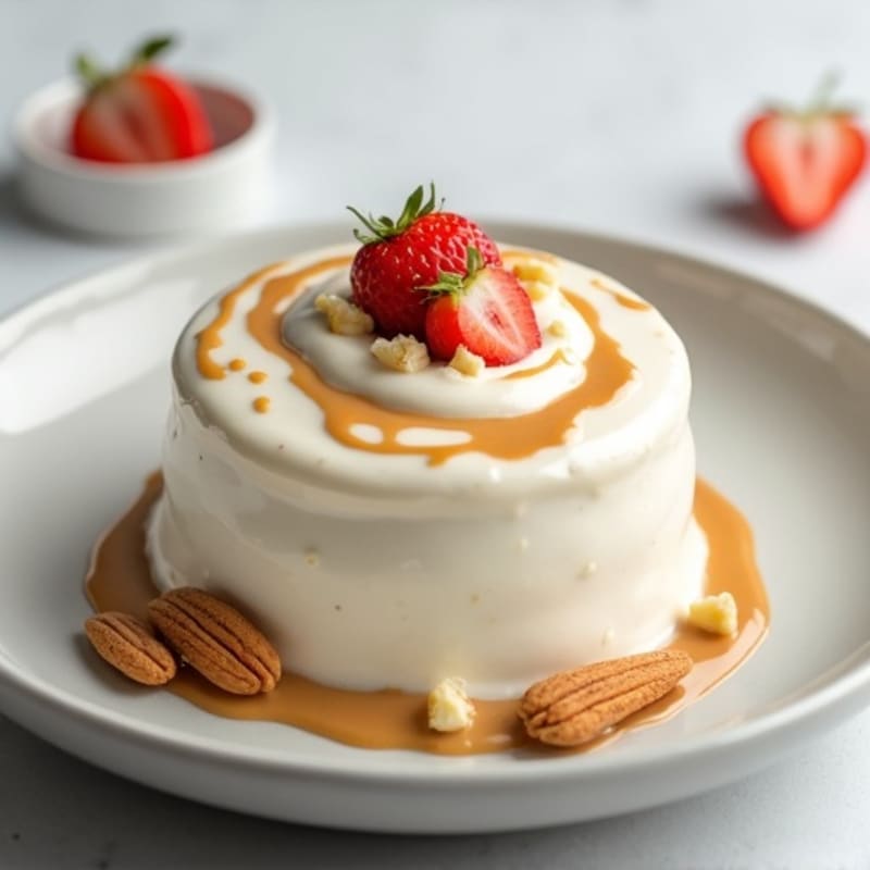 Greek Yogurt Protein Mousse with Almond Butter Swirl