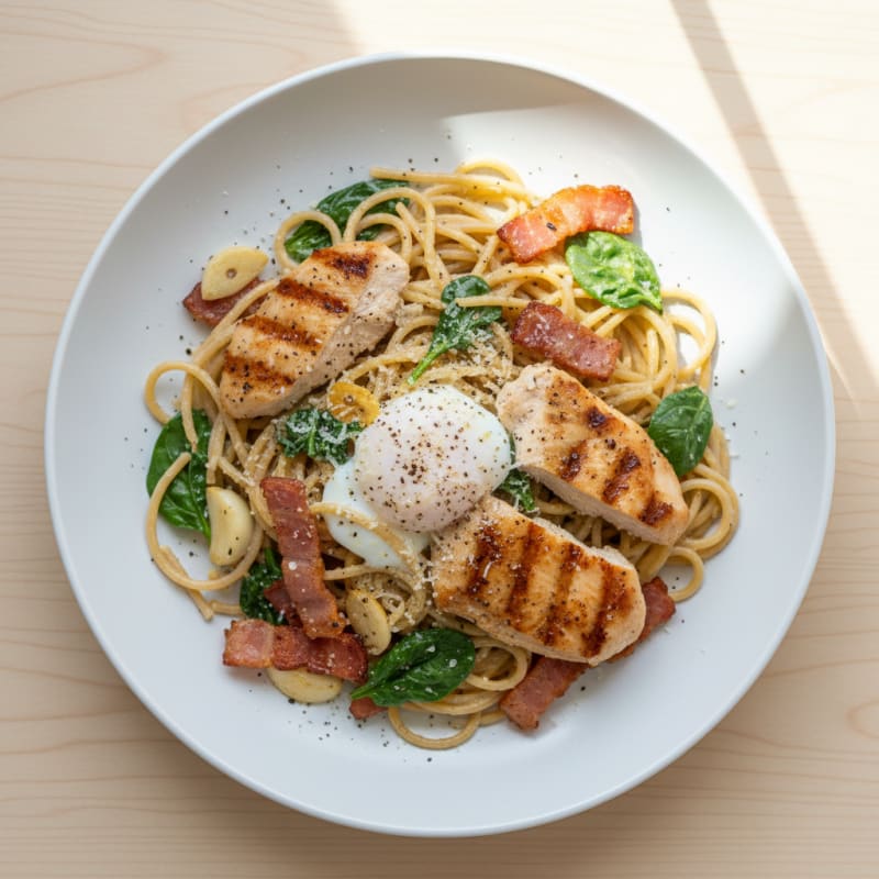 Classic Carbonara with Pancetta and Egg