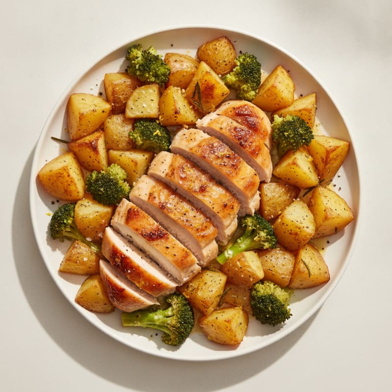 Lemon Herb Roasted Chicken and Potatoes