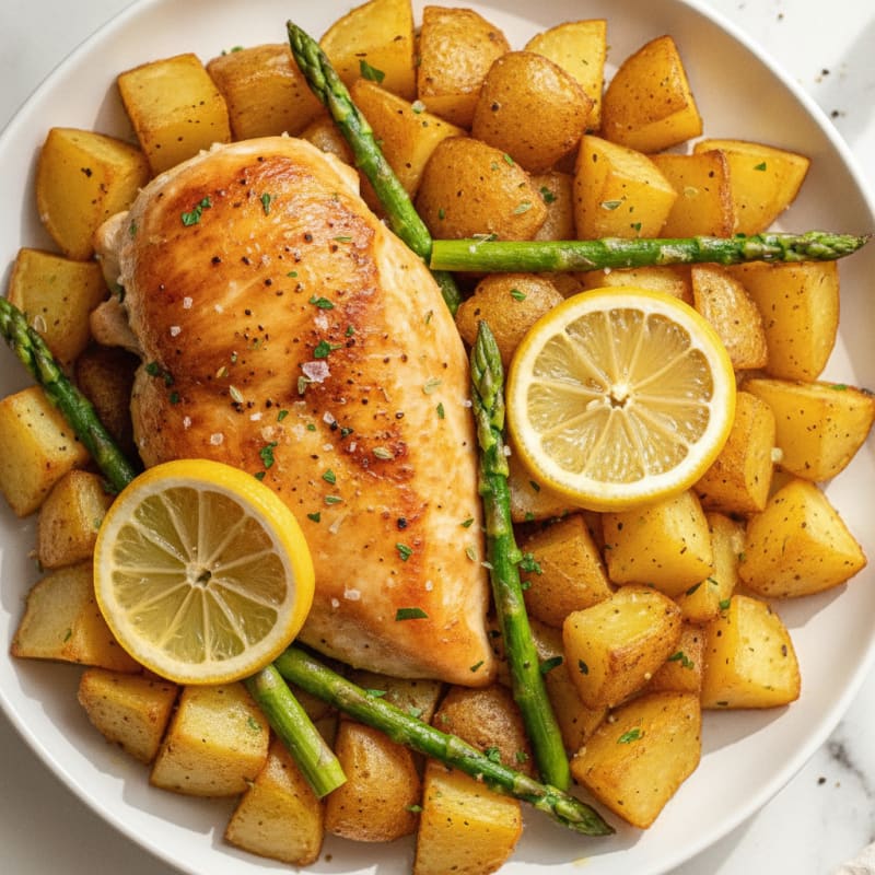 Lemon Herb Roasted Chicken and Potatoes