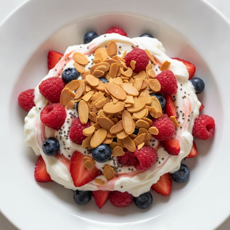Creamy Greek Yogurt Protein Parfait with Mixed Berries