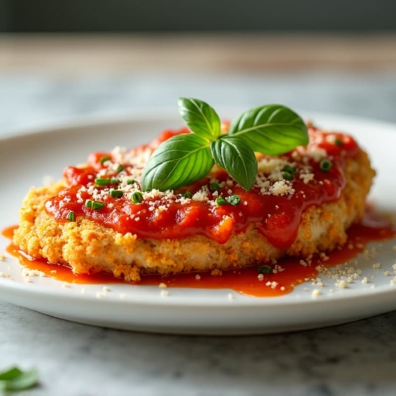 Crispy Baked Chicken Parmesan with Fresh Herbs