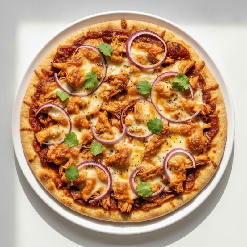 High-Protein BBQ Chicken Pizza