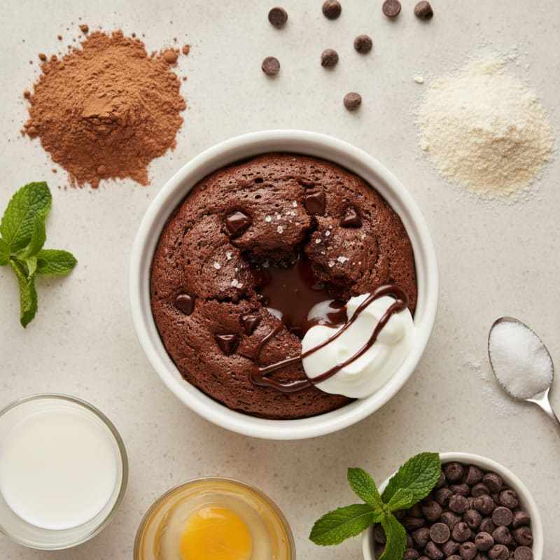 Decadent Chocolate Protein Mug Cake