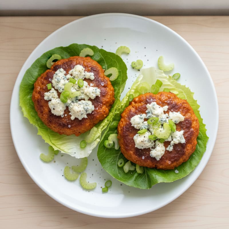 Buffalo Blue Cheese Burgers