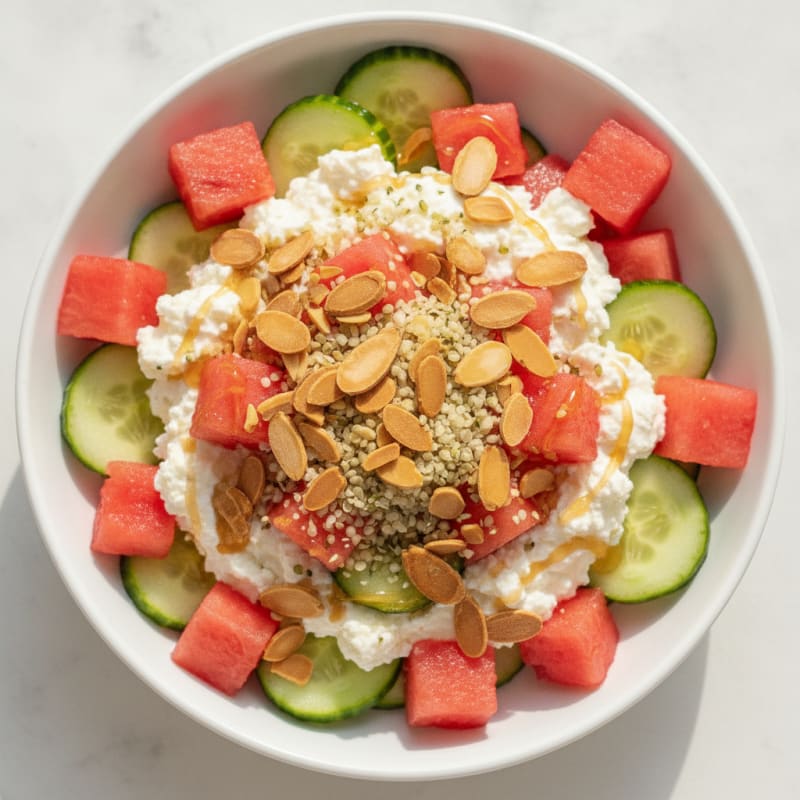 Cottage Cheese and Watermelon Protein Parfait