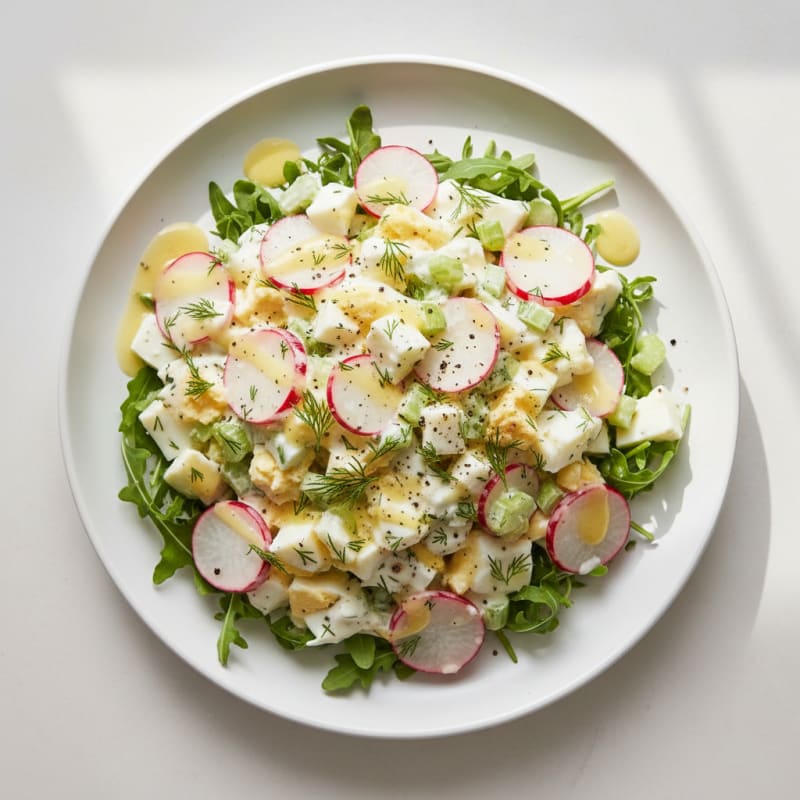 Dill Radish and Egg Salad