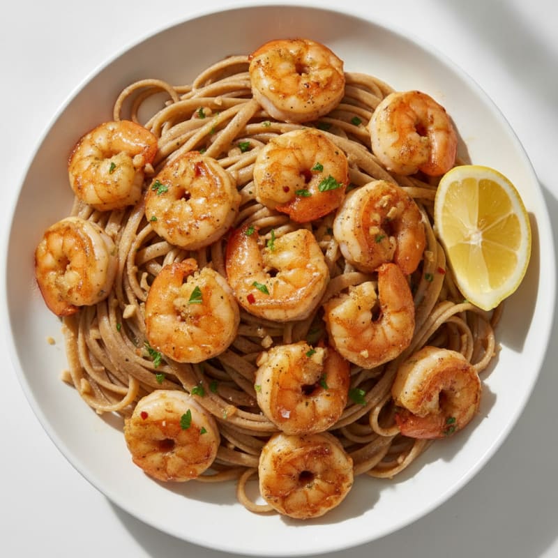 Garlic Butter Shrimp Scampi with Linguine