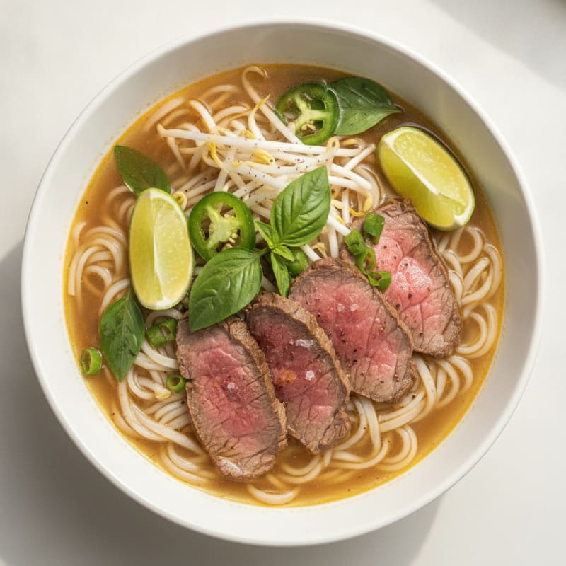 Vietnamese Beef Pho Noodle Soup