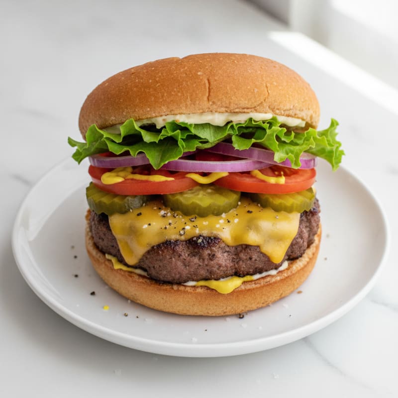 Classic Beef Burger with all the Fixings