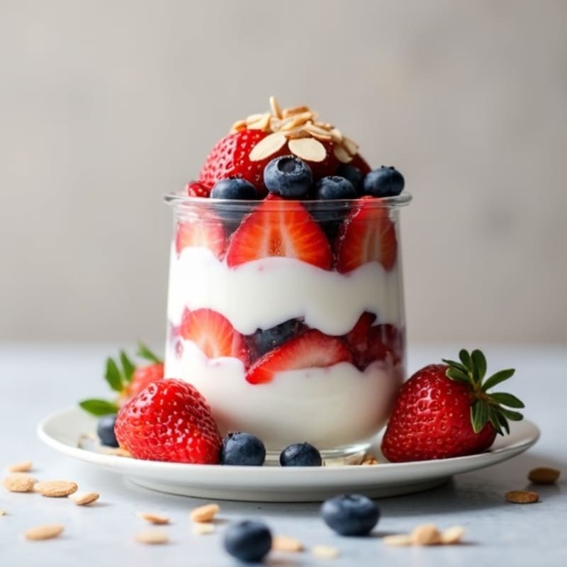Creamy Greek Yogurt Protein Parfait with Fresh Berries