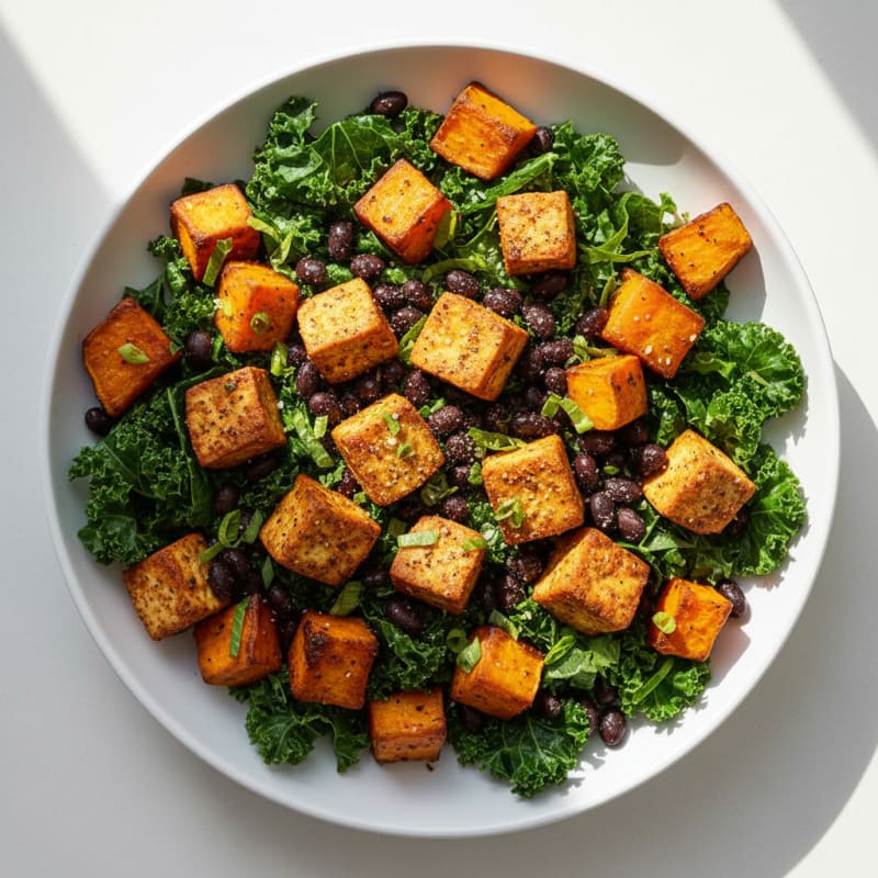 Roasted Sweet Potato and Black Bean Bowl