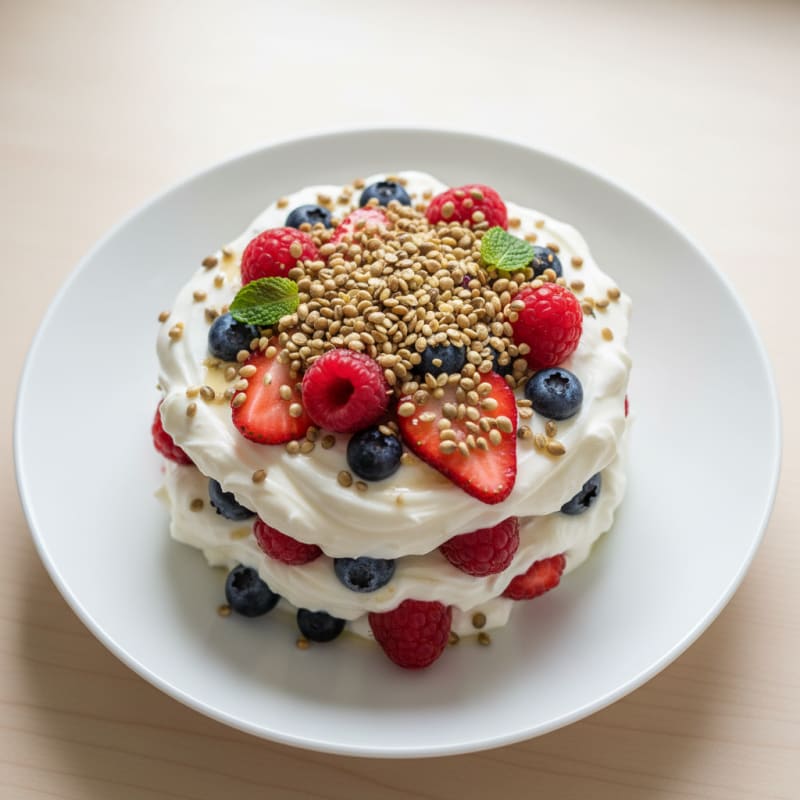 Creamy Greek Yogurt Protein Parfait with Berries