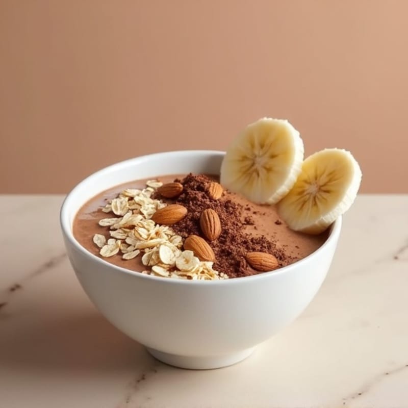 Creamy Chocolate Almond Protein Bowl