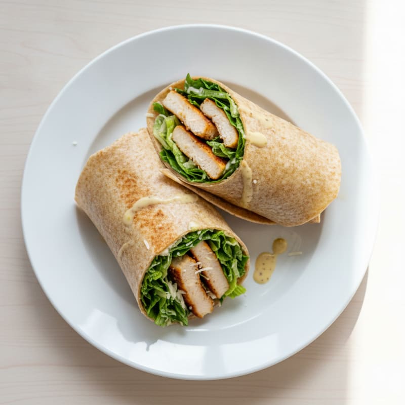 Chicken Caesar Salad Wraps