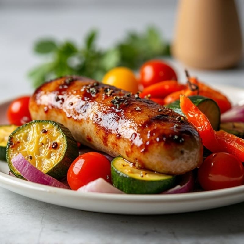 Sheet Pan Roasted Sausage and Crispy Vegetables