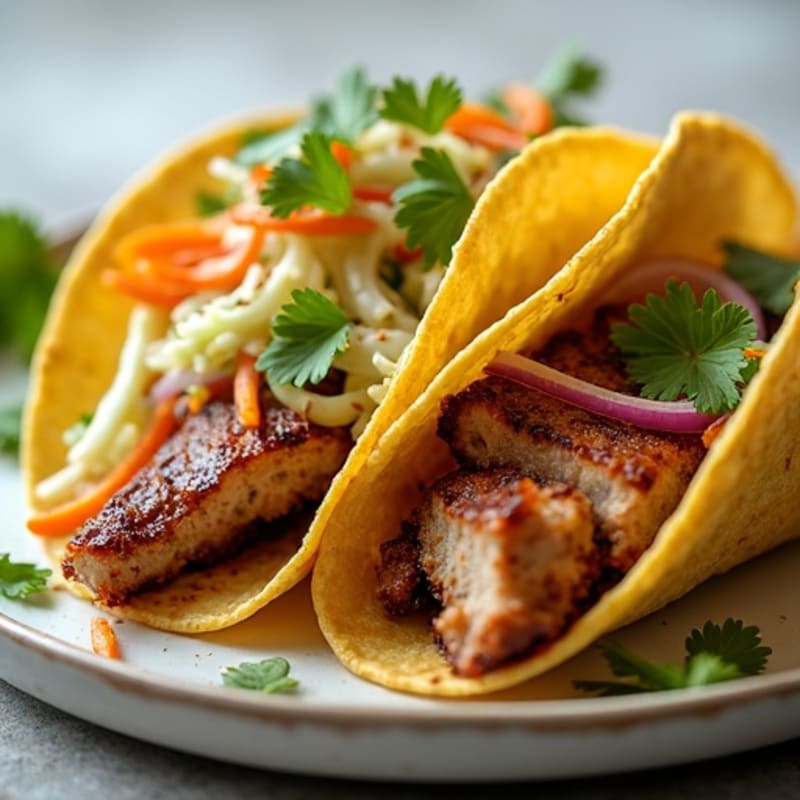Crispy Slow-Cooked Pork Tacos with Fresh Slaw